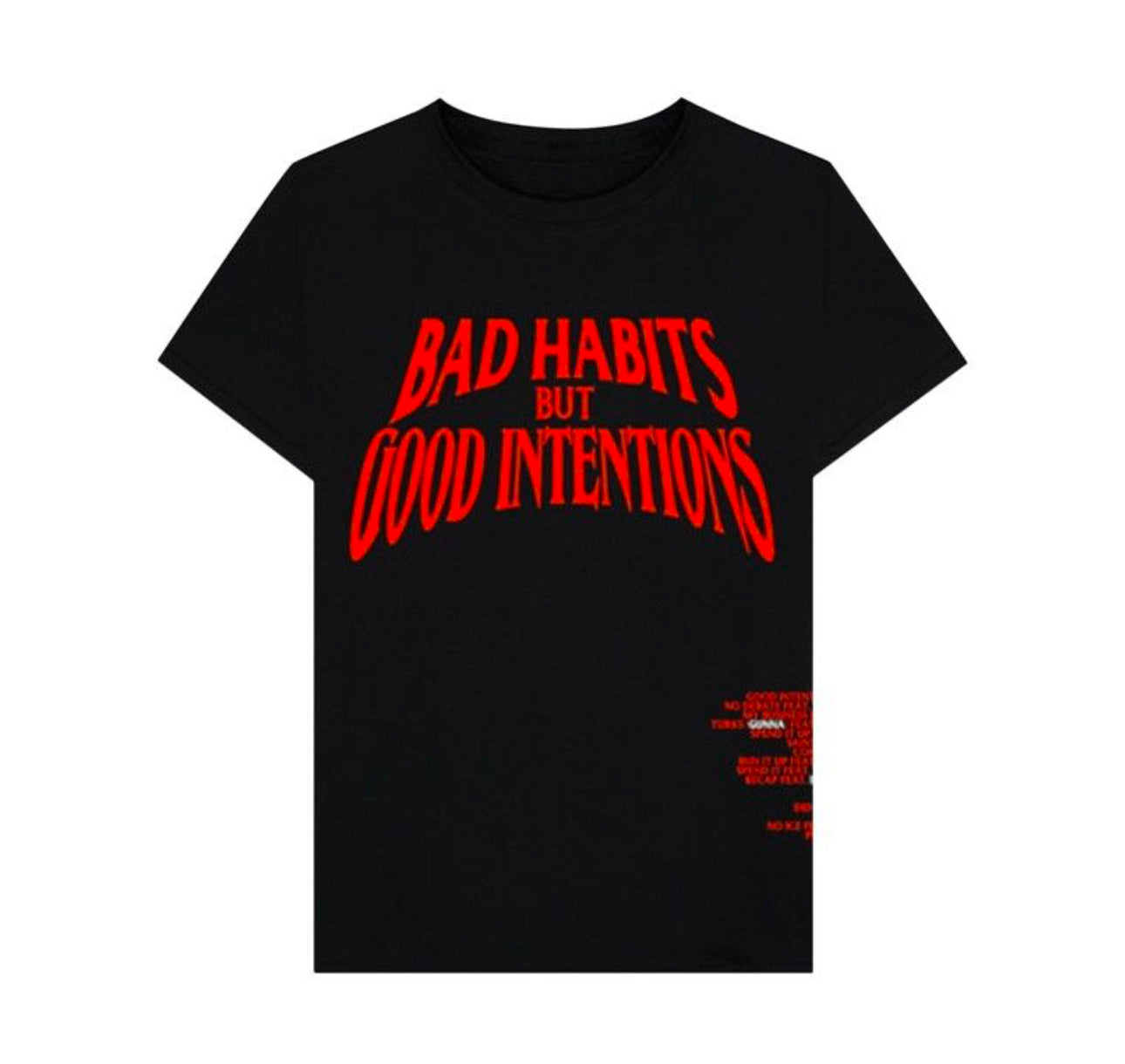 VLONE x Nav Bad Habits Good Intentions Tee ‘Black’