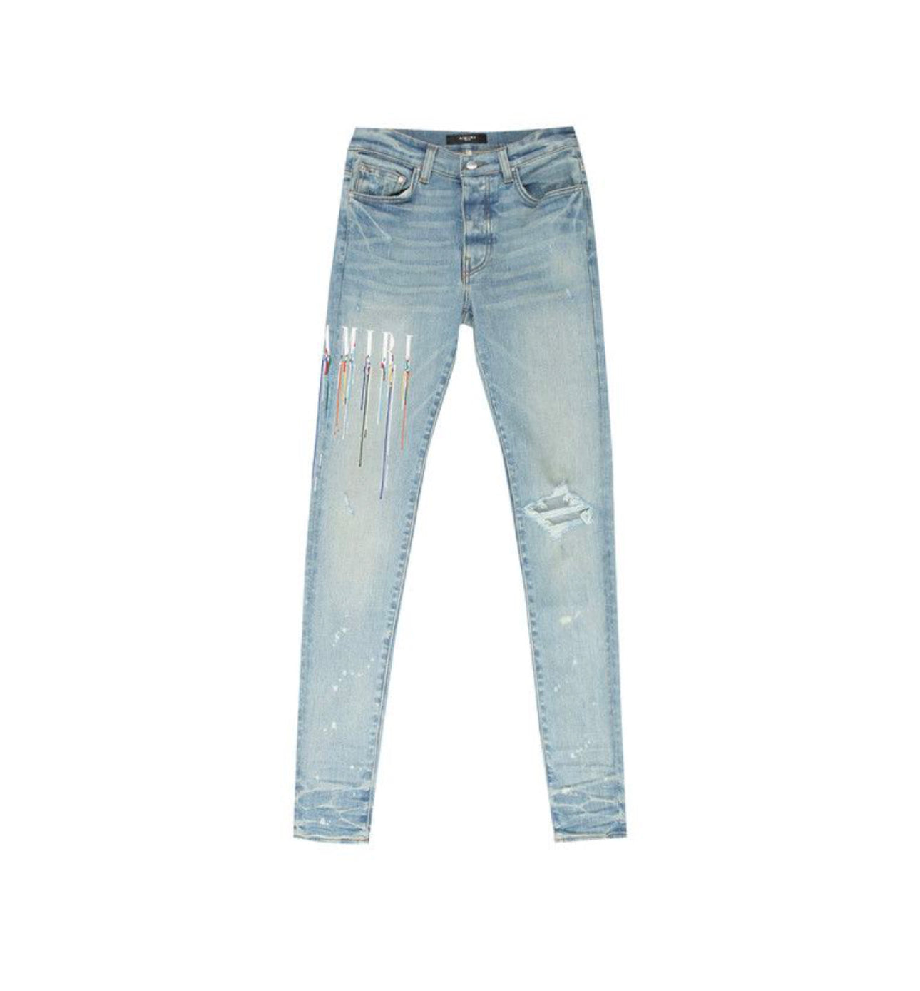 Amiri Paint Drip Logo Jean ‘Clay Indigo’