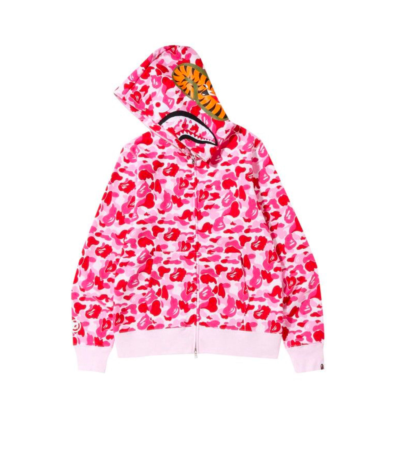 BAPE ABC Camo Shark Full Zip Hoodie ‘Pink’