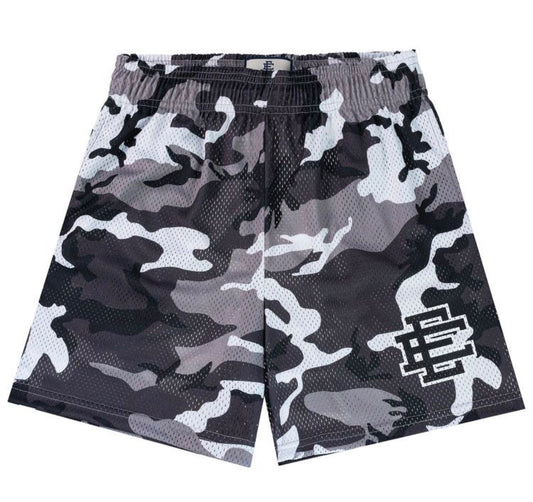 Eric Emanuel EE Shorts ‘White/Black EE Camo’